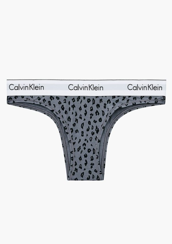 Dámské kalhotky Calvin Klein QF5981 S Tm. šedá