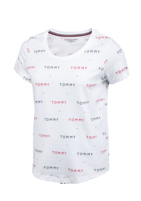Dámské tričko Tommy Hilfiger UW0UW02846 S Bílá