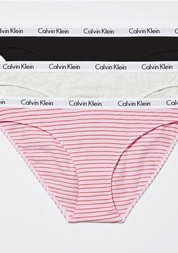 Dámské kalhotky Calvin Klein QD3588 3PACK JMR XXL Mix