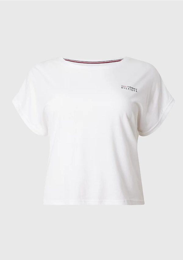 Dámské tričko Tommy Hilfiger UW0UW03632 XS Bílá