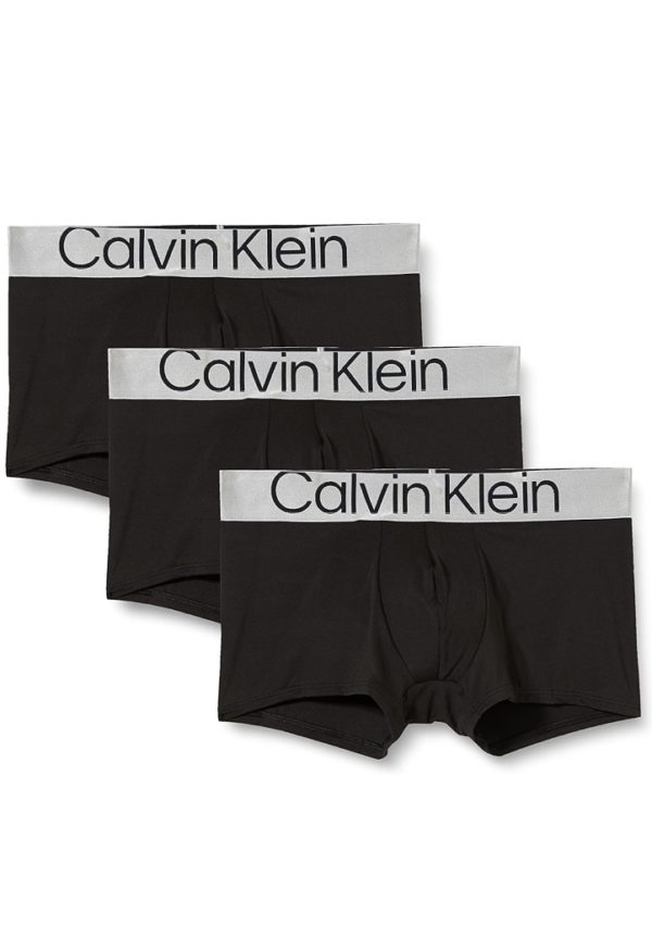 Pánské boxerky Calvin Klein NB3074 3 PACK XXL Černá