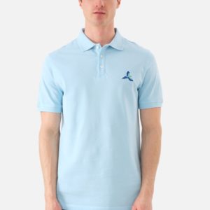 Pánské tričko John Frank JFTPOLO18-MACAW M Sv. modrá