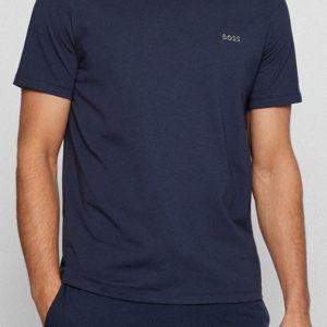 Pánské tričko BOSS 50469550 M Tm. modrá