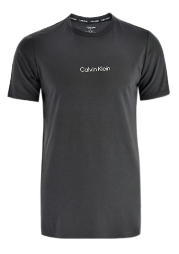 Pánské tričko Calvin Klein NM2170 S ocelovka