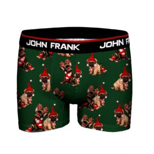 Pánské boxerky John Frank JFBD36-CH-SWEET DOG XL Zelená