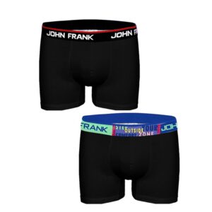 Pánské boxerky John Frank JF2BHYPE05 2Pack XL Černá