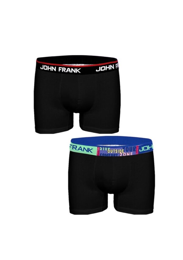Pánské boxerky John Frank JF2BHYPE05 2Pack XL Černá