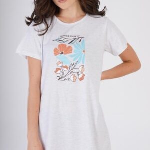 Dámská noční košile s krátkým rukávem Vienetta Secret Botanical