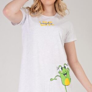 Dámská noční košile s krátkým rukávem Vienetta Secret Frog