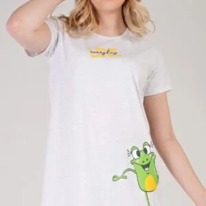 Dámská noční košile s krátkým rukávem Vienetta Secret Frog