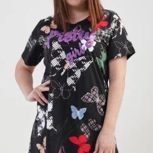 Dámská noční košile s krátkým rukávem Vienetta Secret Pretty girl