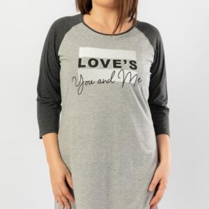 Dámská noční košile s tříčtvrtečním rukávem vienetta Secret You and me