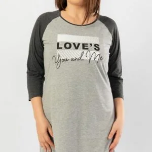 Dámská noční košile s tříčtvrtečním rukávem vienetta Secret You and me