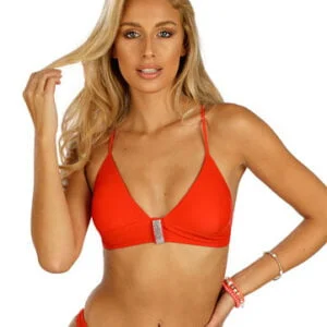 Dámská plavková podprsenka s košíčky Litex 6D349 červená