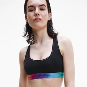 Dámská podprsenka Calvin Klein QF6538E UNLINED BRALETTE černá