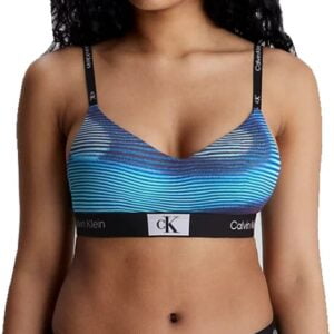 Dámská sportovní podprsenka Calvin Klein QF7218E modrá