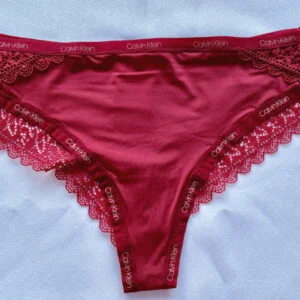 Dámské brazilky Calvin Klein QF5152E vínová