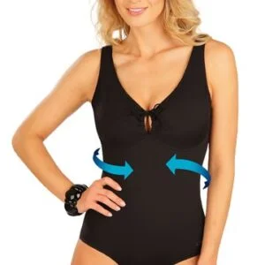 Dámské černé stahující plavky Litex 50610