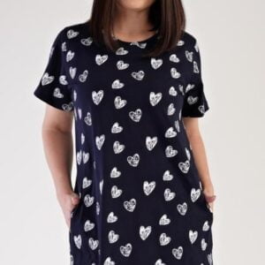 Dámské domácí šaty Vienetta Secret Srdce