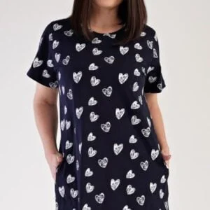 Dámské domácí šaty Vienetta Secret Srdce