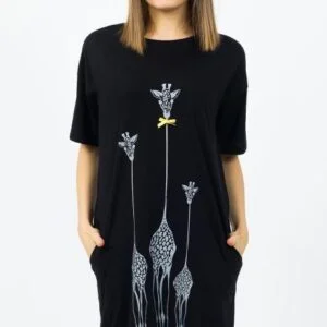 Dámské domácí šaty Vienetta Secret Žirafy