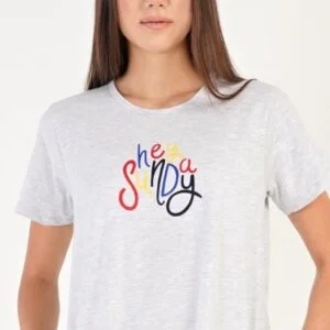 Dámské domácí šaty s krátkým rukávem Vienetta Secret Hey sunday