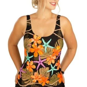 Dámské jednodílné plavky s košíčky Litex 6D209