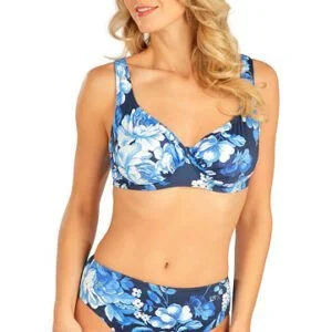 Dámské plavkové kalhotky vysoké Litex 6B009 modré