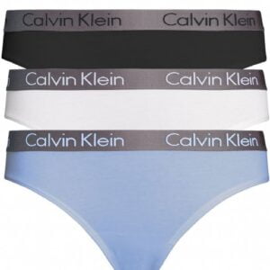 Dámské tanga Calvin Klein QD3560E W4Y 3 KUSY