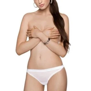 Dámské tanga Roza Malani bílé