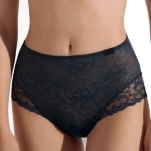 Dámské vysoké kalhotky Lisca 22312 Naty ocelově modré