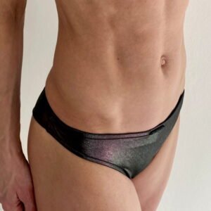 Plavkové brazilky Calvin Klein KW01388 BRAZILIAN METALLIC