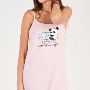 Dámská noční košile na ramínka Vienetta Secret Coffee