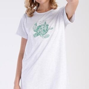 Dámská noční košile s krátkým rukávem Vienetta Secret Želva