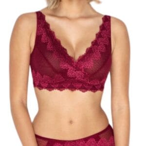 Dámská krajková braletka TIMO Syrah 10849