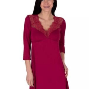 Dámská noční košile Anna bordo BABELLA