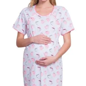 Dámská mateřská noční košile Vienetta Secret Horká čokoláda