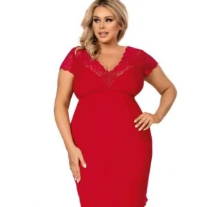 Dámská noční košile Donna Tess červená plus
