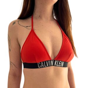 Dámské plavky Calvin Klein KW0KW02854 TRIANGLE červená