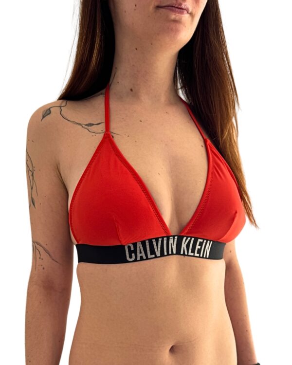 Dámské plavky Calvin Klein KW0KW02854 TRIANGLE červená