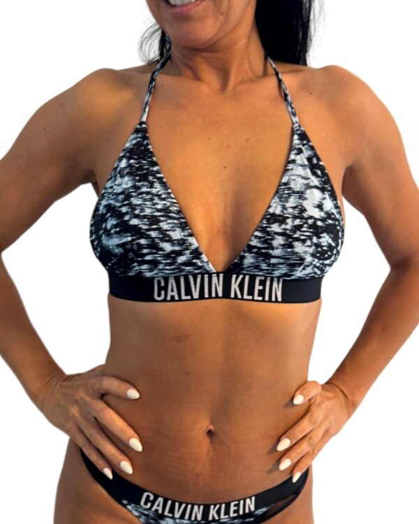 Dámské plavky Calvin Klein KW0KW02854 TRIANGLE vzor