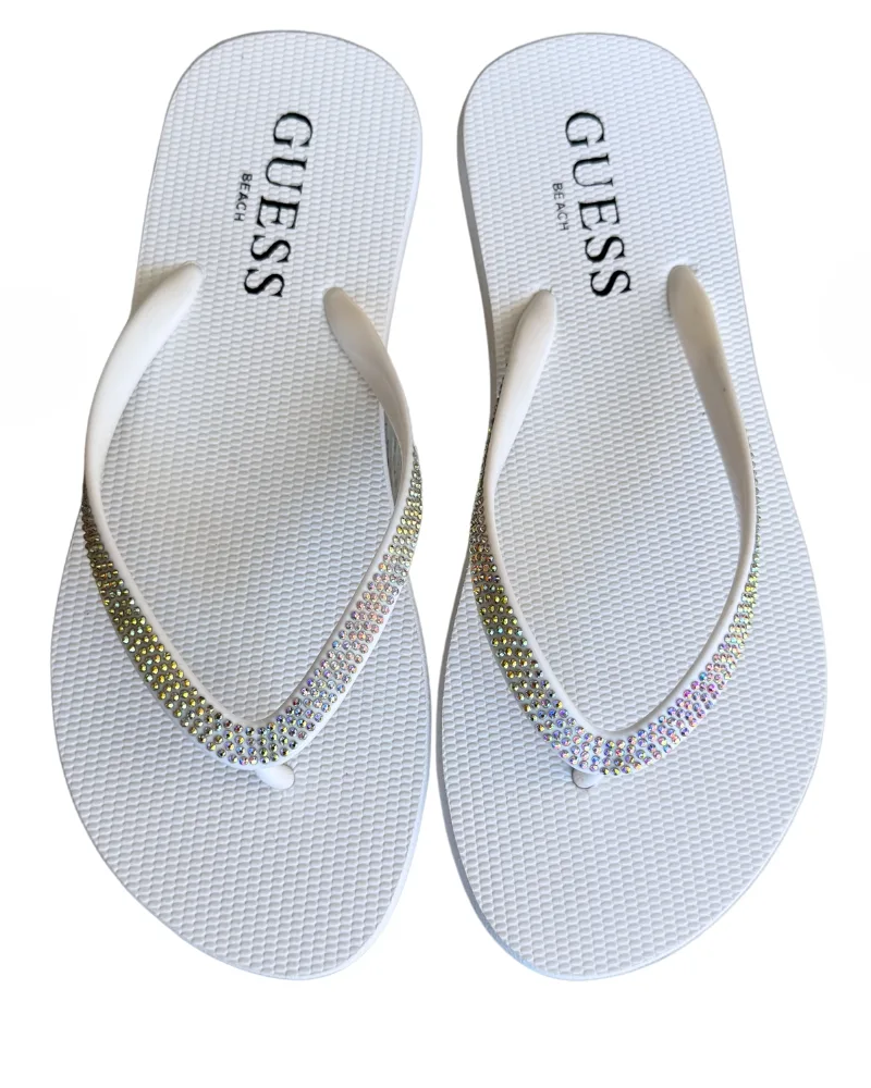 Dámské žabky GUESS E5GZ05 bílé