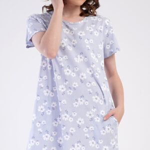 Dámské domácí šaty s krátkým rukávem Vienetta Secret Nature