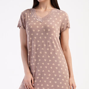 Dámská noční košile Vienetta Secret Srdíčka