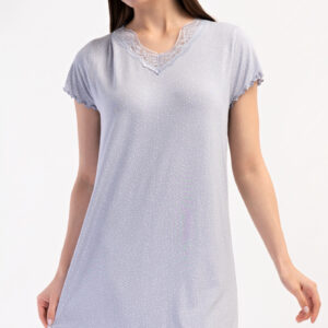 Dámská noční košile s krátkým rukávem Vločka