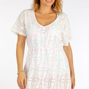 Dámská plážová tunika se spadlým rukávem Litex 6F345