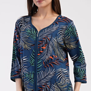 Dámské domácí šaty s tříčtvrtečním rukávem Barbara