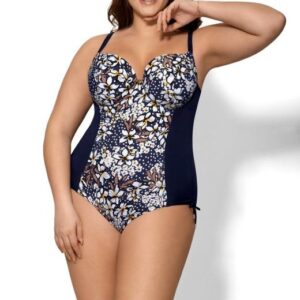 Dámské jednodílné plavky AVA 40 light blue