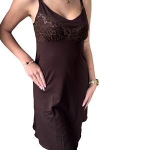 Dámská košilka Follia CHLOÉ čokoládová