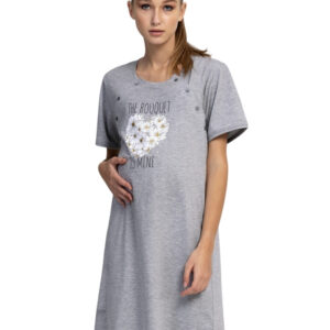 Mateřská noční košile Vienetta Secret Srdce z kopretin